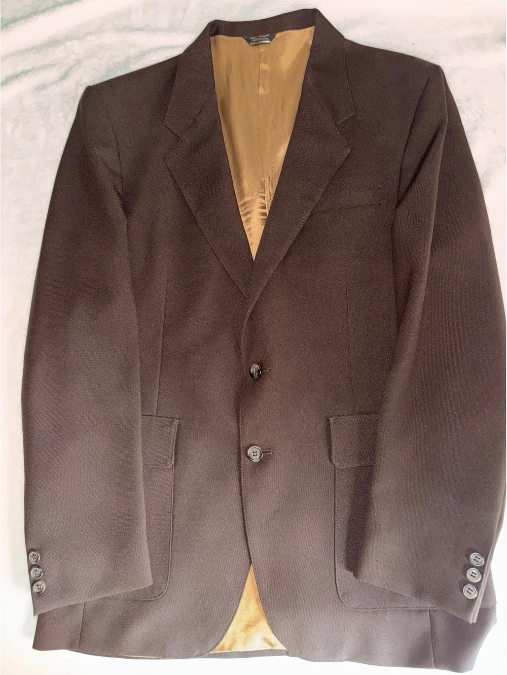 VTG 70s Levis Brown Blazer Jacket Mens 40L